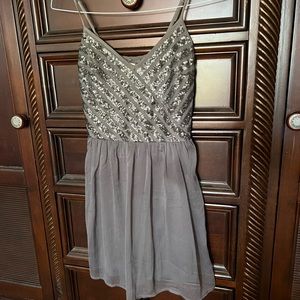 Hollister Grey Sequin Dress